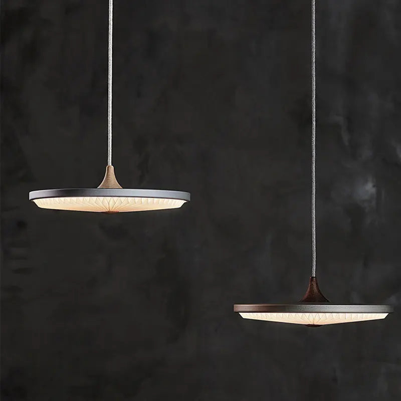 Modern round pleated LED pendant chandelier high quality