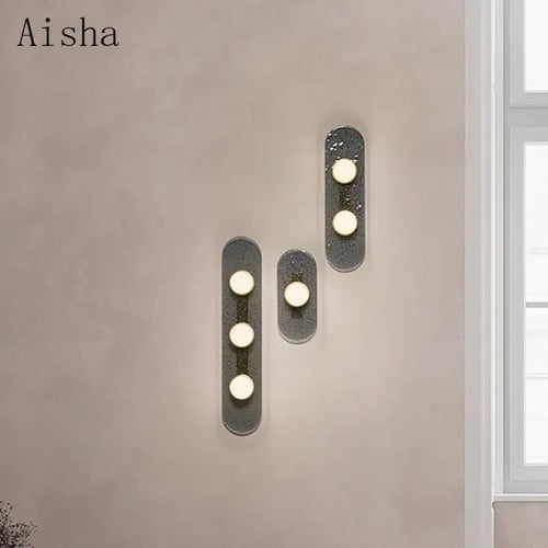 Modern decorative Nordic glass wall light - vue 2 sur 7