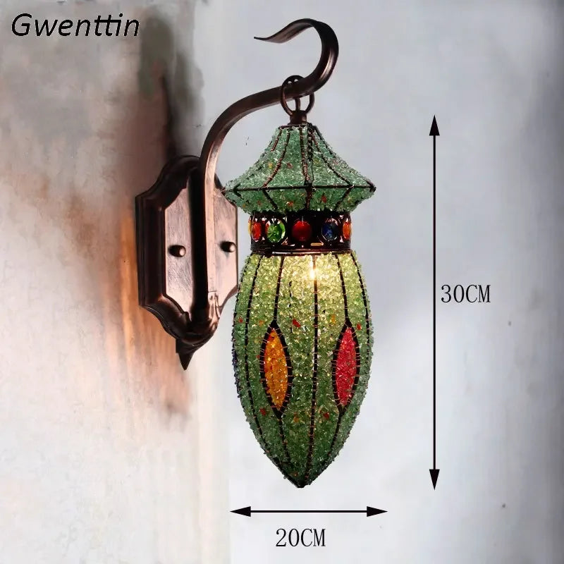 Retro bohemian wall light for a cosy interior