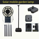 Round solar lamp for garden and outdoor lighting