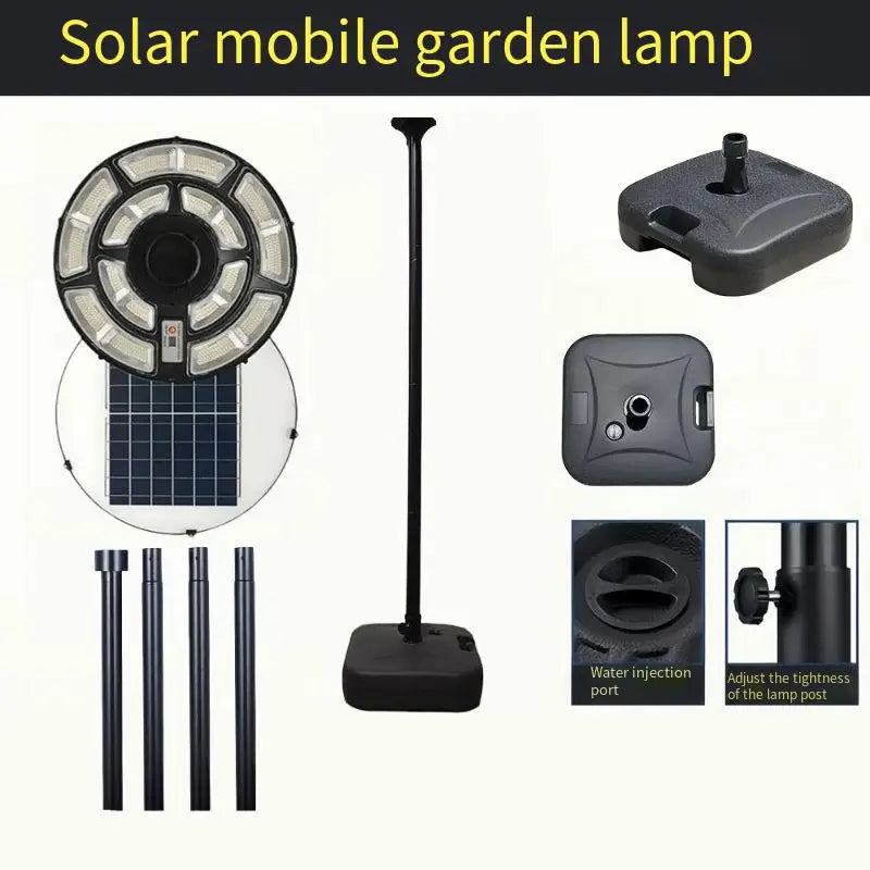 Round solar lamp for garden and outdoor lighting - vue 15 sur 17