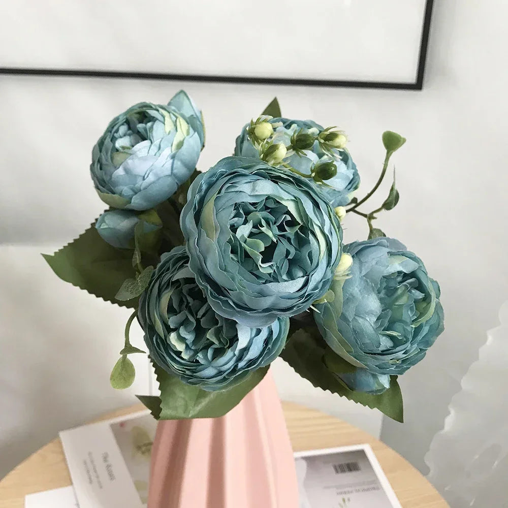 Artificial peony bouquet for wedding and home decoration - vue 12 sur 16