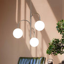 Modern iron and glass chandelier for interior decoration