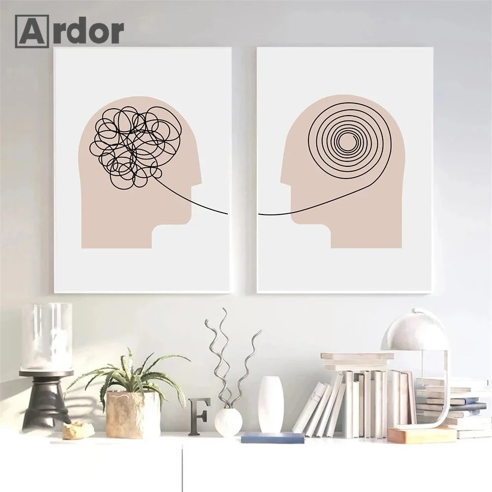 canvas print abstract minimalist wall art home decor