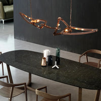 Luxury stainless steel chandelier for bar and restaurant