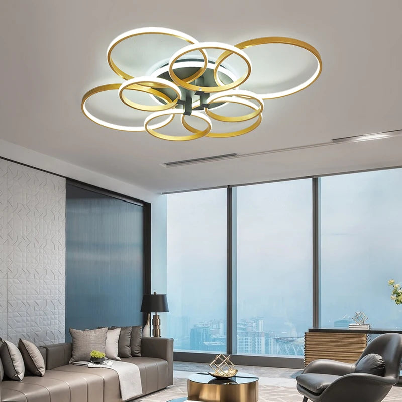 Modern LED chandelier for stylish interior décor