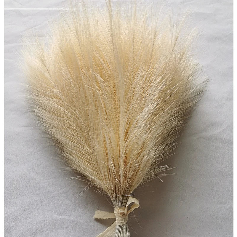 Set of 10 artificial pampas grass bouquets for interior decoration - vue 13 sur 17