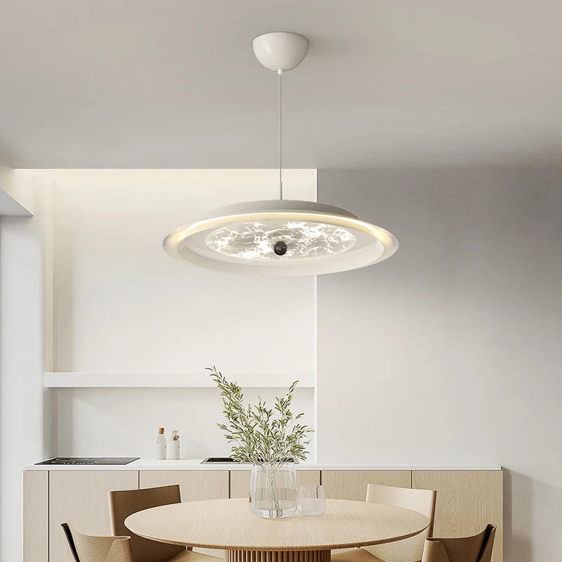 Luxury minimalist LED ceiling light modern design for interiors 2024 - vue 5 sur 10