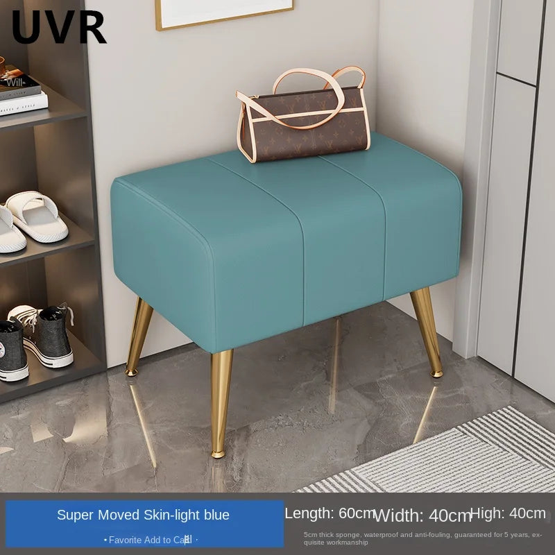 modern and luxurious shoe bench with comfortable seat - vue 5 sur 10
