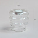 Clear glass candleholder modern nordic home decor