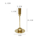 Gold metal candle holder for parties and weddings