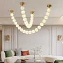Nordic design LED bead chandelier for home decoration
