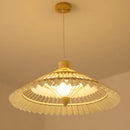 Creative Chinese-style woven bamboo chandelier for decorative lighting