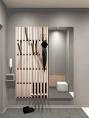 wooden wall coat rack for clothes and keys