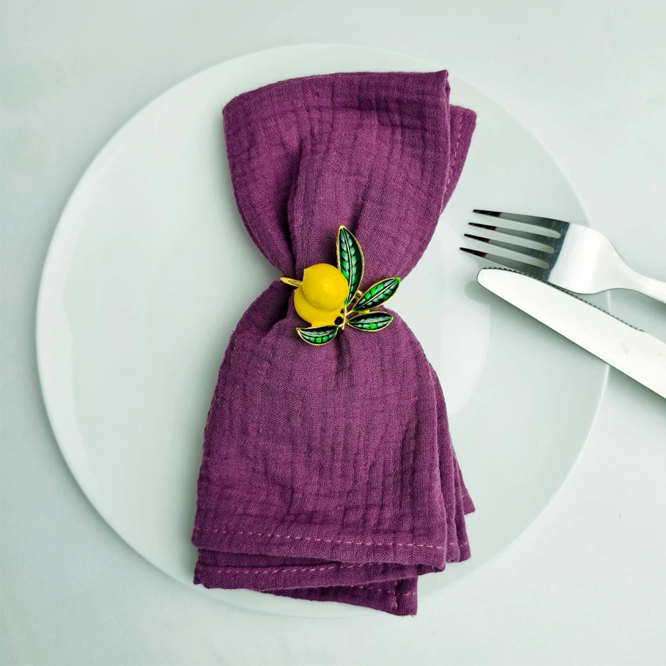 Set of ten Korean style cotton napkins
