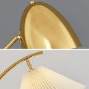 Nordic LED floor lamp with fabric shade for interior decoration
