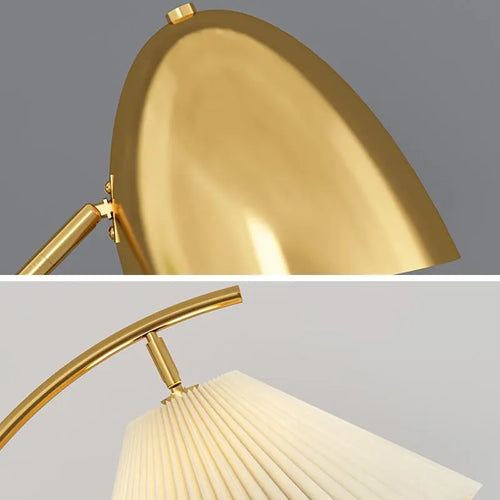 Nordic LED floor lamp with fabric shade for interior decoration - vue 5 sur 18