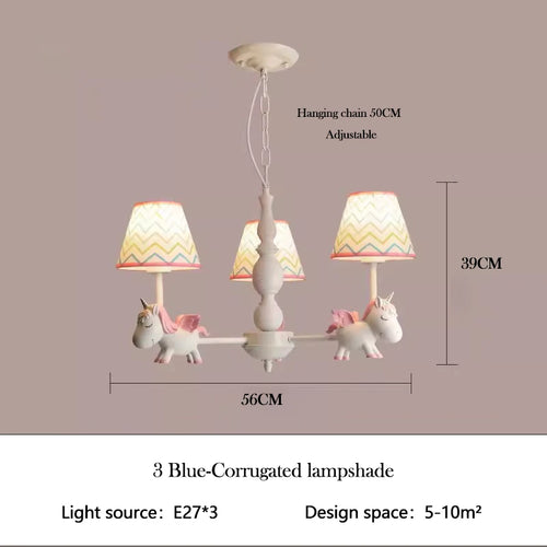 Nordic style rotating LED children’s chandelier, romantic and cosy - vue 10 sur 24