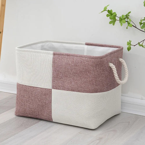 Foldable storage basket for laundry, toys and underwear - vue 7 sur 6
