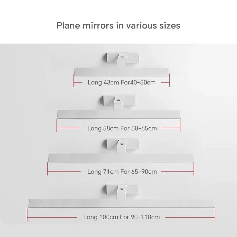 Modern waterproof LED wall light for mirror, rotatable and bright - vue 4 sur 14