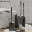 Toilet and bathroom cleaning brush accessories