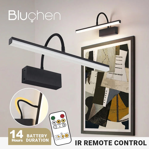Rechargeable wall light with flexible arm for indoor lighting - vue 2 sur 7