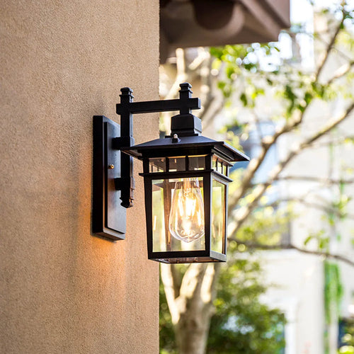 Weatherproof outdoor aluminium wall light for decorative lighting - vue 6 sur 9