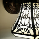 Scandinavian curved glass wall light vintage Tiffany style