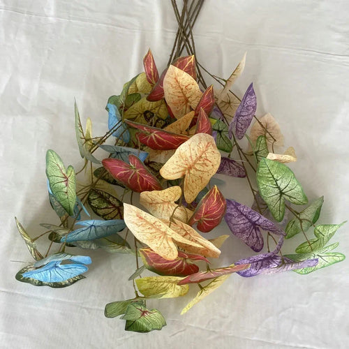 Artificial taro foliage plant natural decoration for indoor and outdoor spaces - vue 2 sur 10