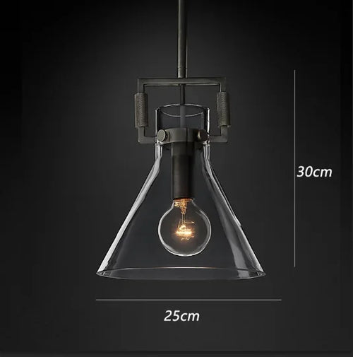 suspension en verre rétro américain style luxe décoratif - vue 14 sur 18