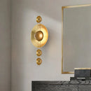 Art deco gold metal wall light for interior decoration