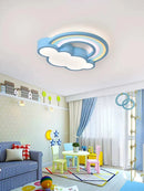 Cartoon rainbow cloud ceiling light for children, boys and girls