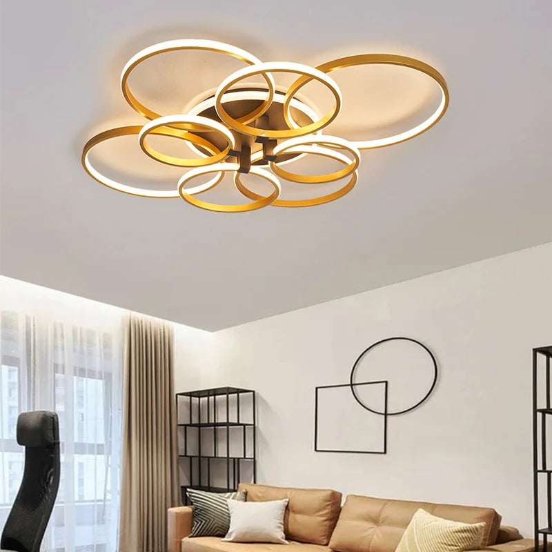 Modern LED chandelier for stylish interior décor