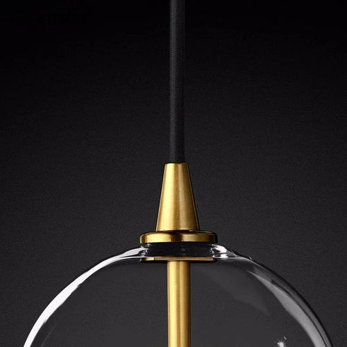Clear glass pendant light for modern decorative lighting - vue 7 sur 10