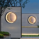 New modern outdoor moon LED wall light waterproof garden resin