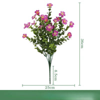 Set of 3 artificial silk eucalyptus bouquets for indoor decoration
