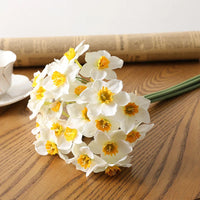 Set of 6 artificial narcissus flower bouquets for all decorations