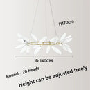 Modern nordic glass chandelier for interior decoration
