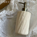 luxury ceramic bathroom set with elegant accessories