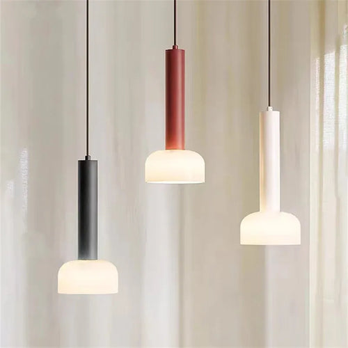 Minimalist glass pendant light for elegant interiors