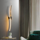 Minimalist copper LED wall light for decorative ambience