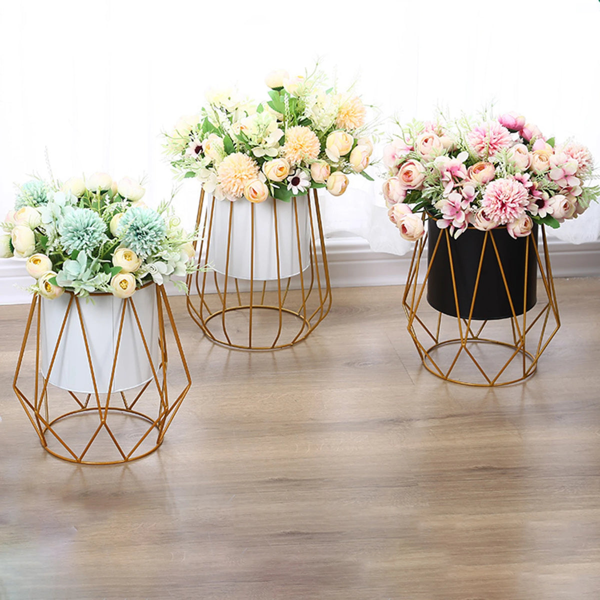 metal stand for planter flower pot vase rustproof - vue 3 sur 10
