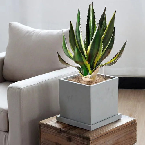 Artificial aloe vera succulents for indoor and outdoor decoration - vue 2 sur 8