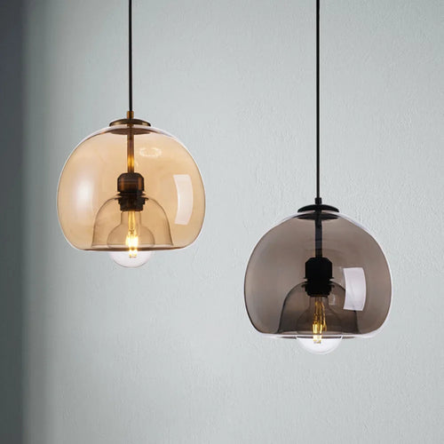 Modern glass pendant light for nordic home decor - vue 2 sur 8