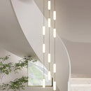 Nordic LED chandelier for staircase, duplex and penthouse villa