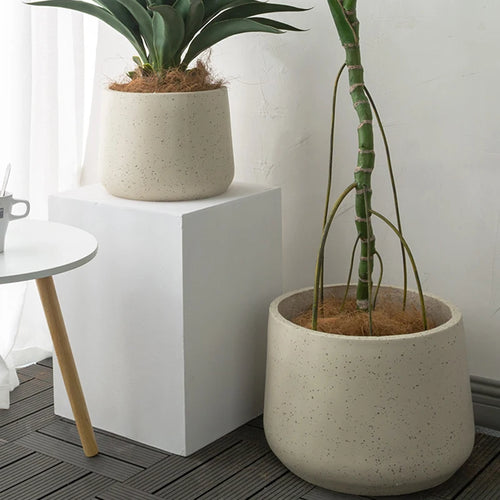 Large silicone mould for concrete flower pot gardening