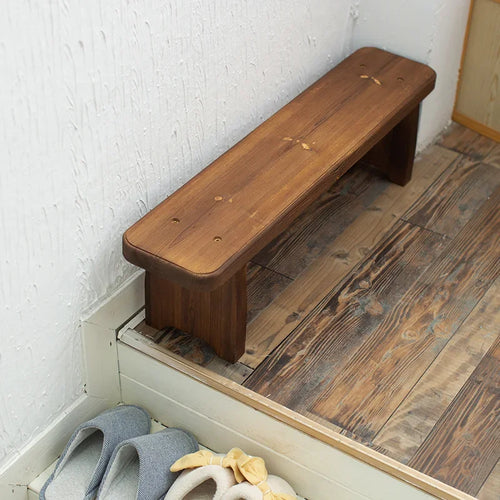 Wood Change Shoe Stool – Outdoor Courtyard Long Bench, Kitchen Dining Stool, Hallway Furniture for Home, Entryway Shoe Bench - vue 6 sur 6