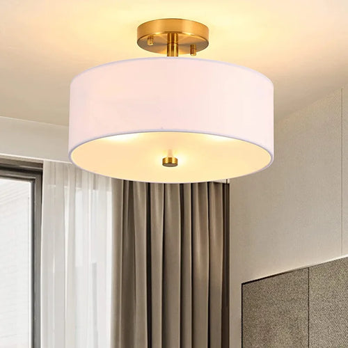 plafonnier tissu style américain pour intérieur moderne et élégant - vue 2 sur 7