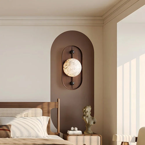 Modern luxury marble wall light for bright interiors - vue 3 sur 7