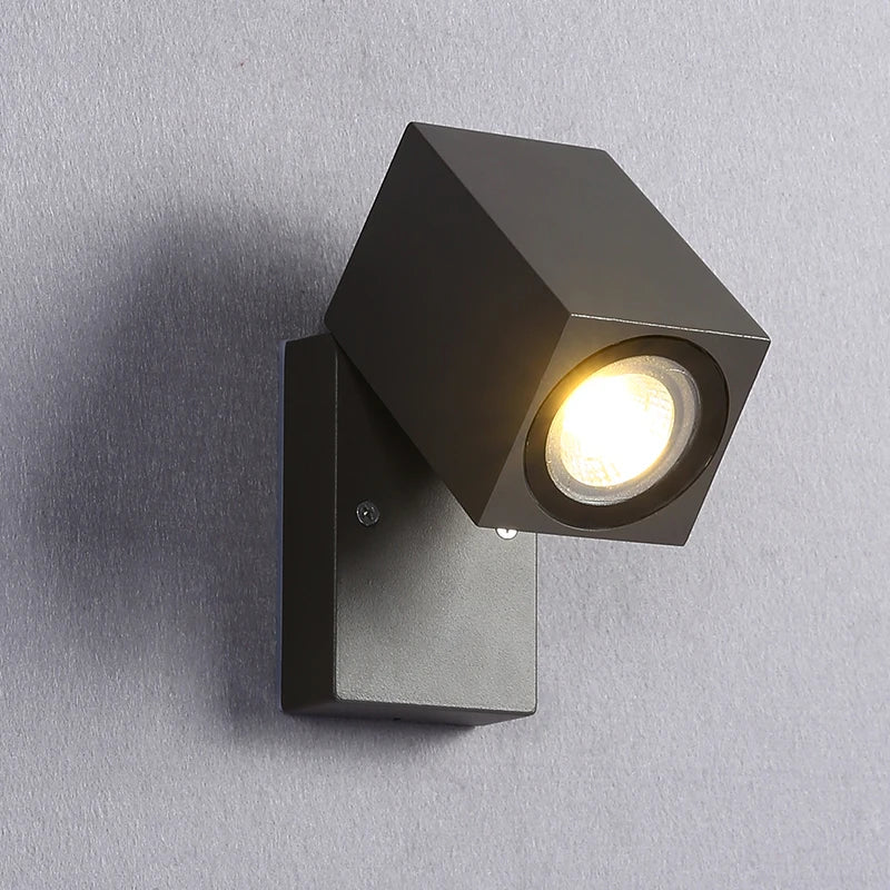 Outdoor foldable LED wall light IP65 waterproof garden porch GU10 COB exterior 5W
